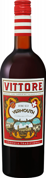 Vermouth Vittore Tinto Cherubino Valsangiacomo, 0.75 л