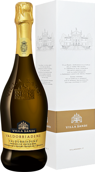 Игристое вино Villa Sandi Prosecco Di Valdobbiadene DOCG Superiore Extra Dry (gift box), 0.75 л