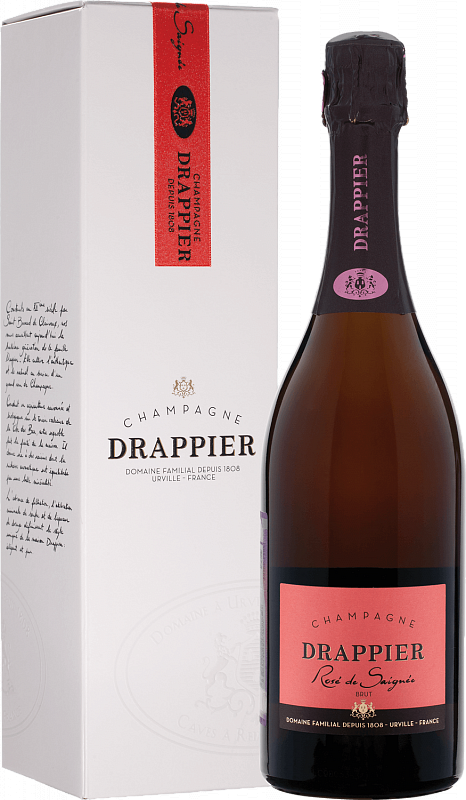 Драпье Брют Розе Шампань AOP в подарочной упаковке - 0.75 л