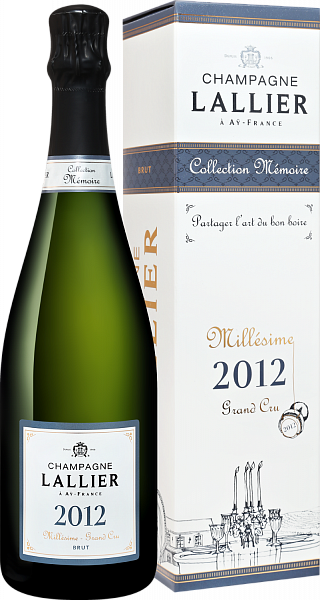 Игристое вино Lallier Millesime Brut Grand Cru Champagne AOC (gift box), 0.75 л