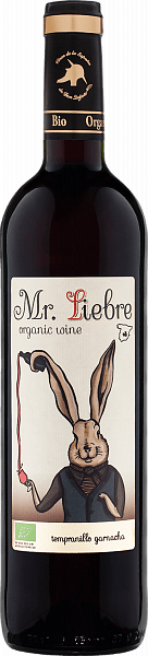 Вино Mr Liebre Organic Tempranillo Garnacha Castilla IGP Explotaciones Hermanos Delgado, 0.75 л