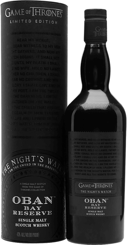 Игра Престолов Ночной дозор Оубэн Бэй Резерв односолодовый шотландский виски в подарочной упаковке 0.7 л